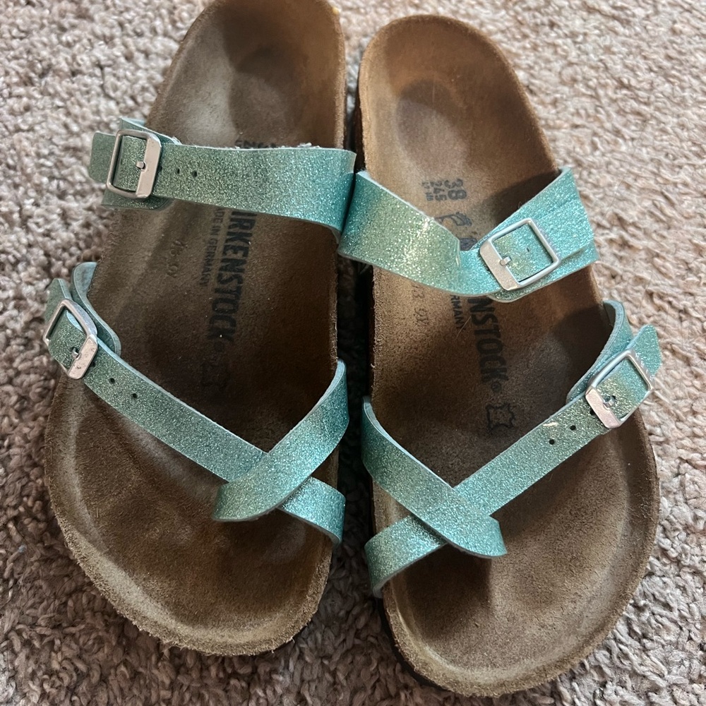 Birkenstock Glitter Sandals - Blue